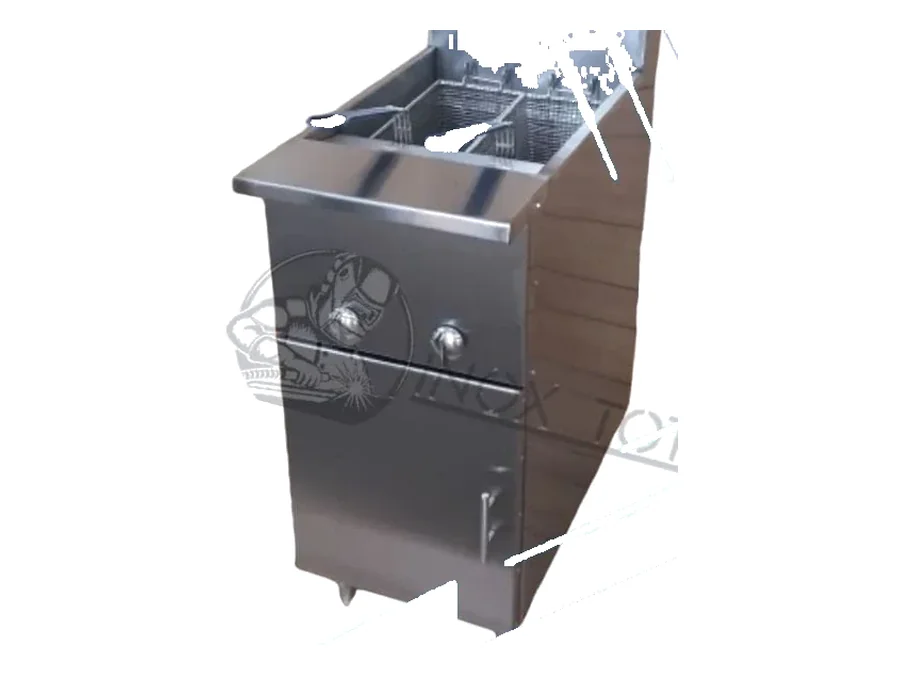 Freidora de acero inoxidable de 18 litros